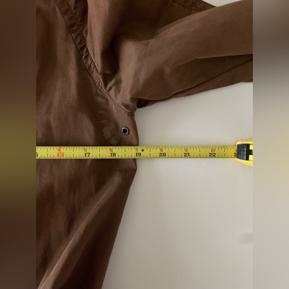Nili Lotan Brown Double-Breasted Trench Coat - Picture 10 of 14